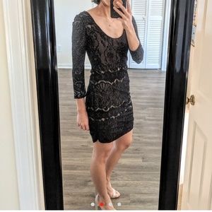 H&M black lace dress